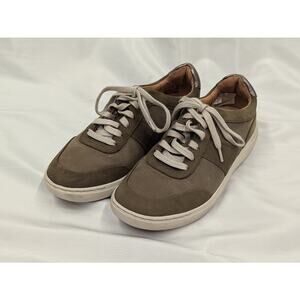 Clarks Nalle Fern Sneakers Women's 6.5M Brown Tan Combi Nubuck Shoes